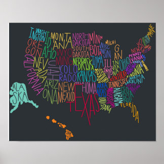USA procreate art design Poster
