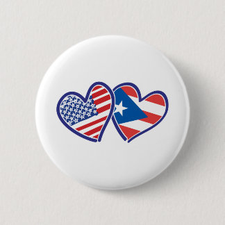 USA-PUERTO-RICO 6 CM ROUND BADGE