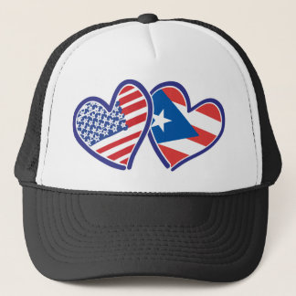 USA-PUERTO-RICO TRUCKER HAT