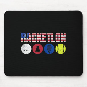 Usa Racketlon - Table Tennis Badminton Squash Tenn Mouse Mat