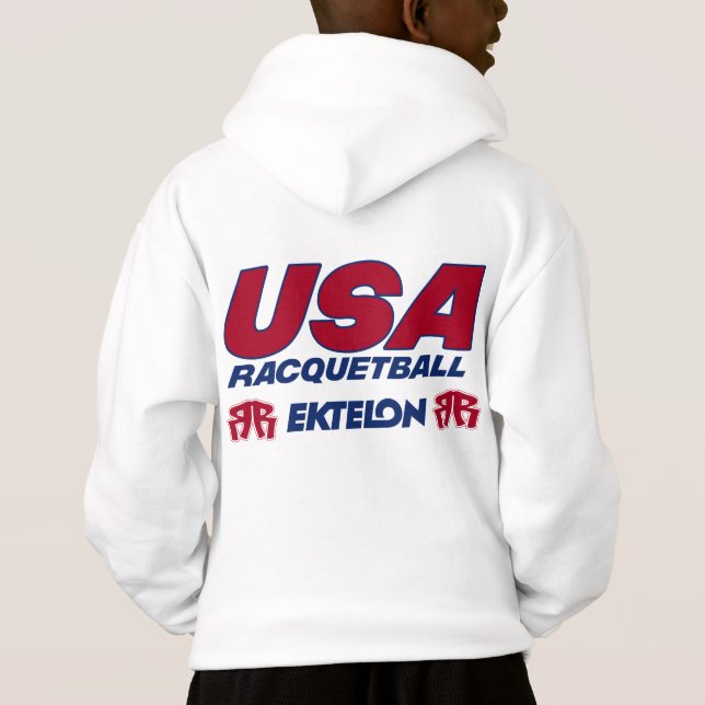 USA Racquetball Kids Hoodie (Back)