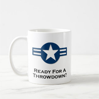 USA Ready For A Throwdown blue Coffee Mug
