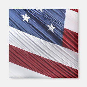 USA Red, White and Blue American Patriotic Flag Magnet