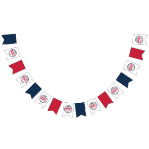 USA Red White and Blue America's 250th Anniversary Bunting