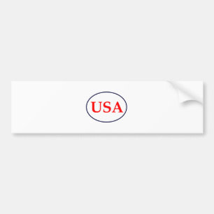 USA Red White and Blue The MUSEUM Zazzle Gifts Bumper Sticker