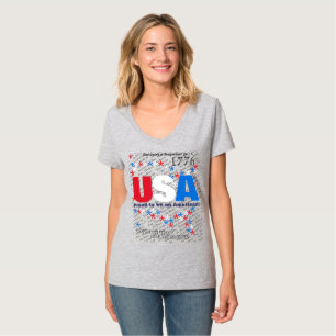 USA Red White Blue Constitution T-Shirt