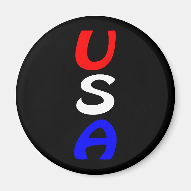 USA Red, White & Blue Magnet (Front)