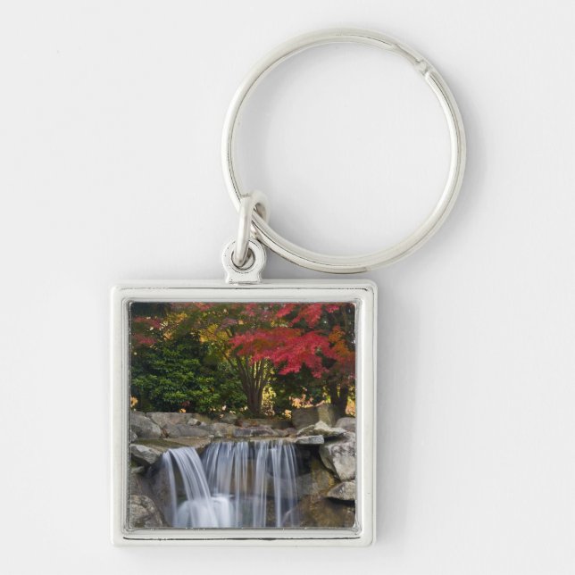 USA, Redmond, Washington. Fall colour in a park. Key Ring (Front)