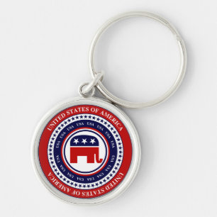 USA Republican Key Chain