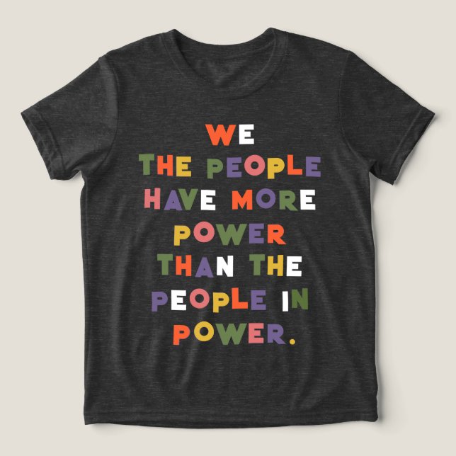 USA Resist Protest Save Democracy Tri-Blend Shirt (Design Front)