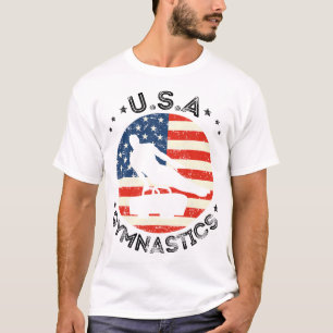 USA Retro Gymnastics Team Support USA Gymnastics T-Shirt