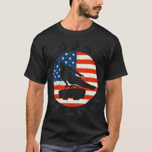 USA Retro Gymnastics Team Vintage Support USA Men  T-Shirt