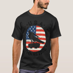 Usa Retro Gymnastics Team Vintage Support Usa Men T-Shirt