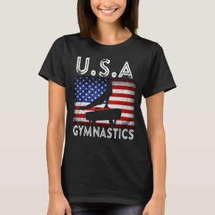 Usa Retro Gymnastics Team Vintage Support Usa Men  T-Shirt