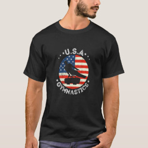USA Retro Gymnastics - Vintage Support USA Men Gym T-Shirt
