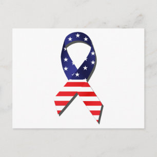 USA Ribbon Postcard