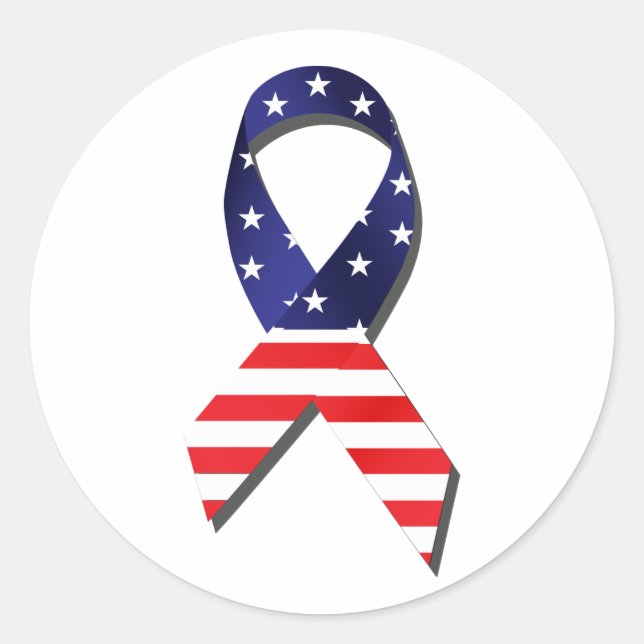 USA Ribbon Sticker (Front)