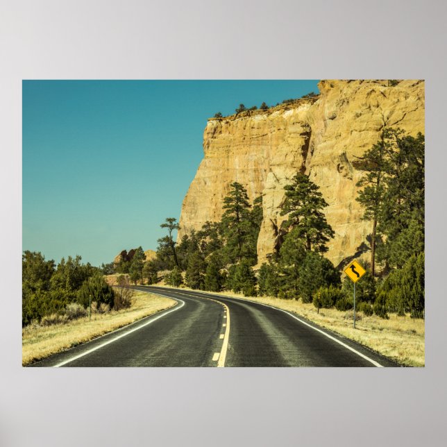 USA Road trip Landscape Photo Poster (Front)