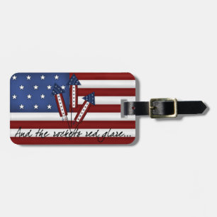 USA Rockets Flag Luggage Tag