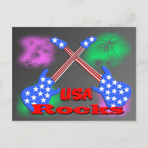 USA Rocks 4th Postcard