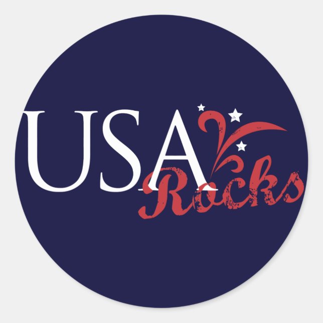 USA Rocks Sticker (Front)