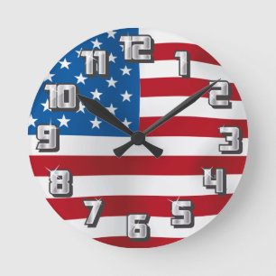 USA ROUND CLOCK