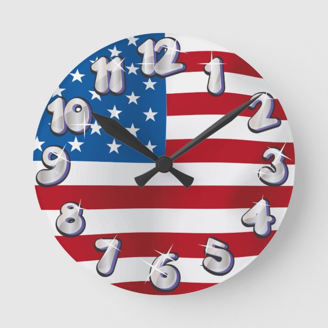 USA ROUND CLOCK (Front)