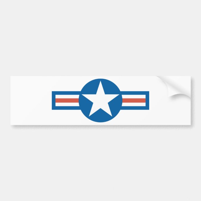 USA Roundel Bumper Sticker (Front)