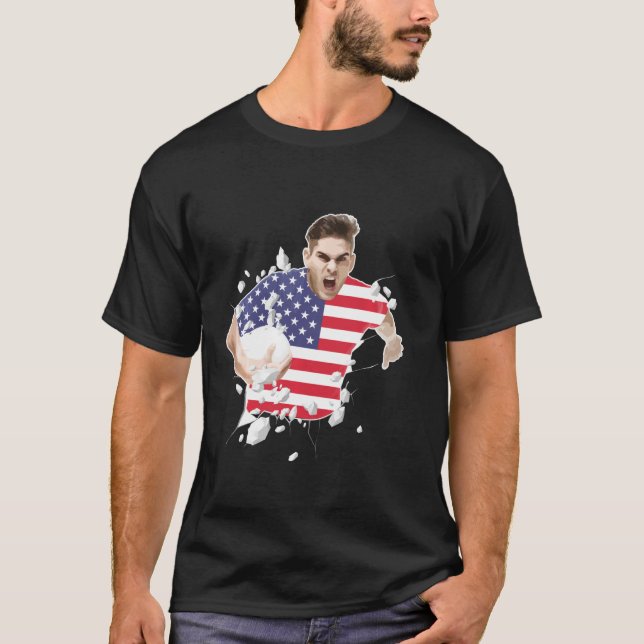 Usa Rugby Union Jersey 2019 Fans Kit American Supp T-Shirt (Front)