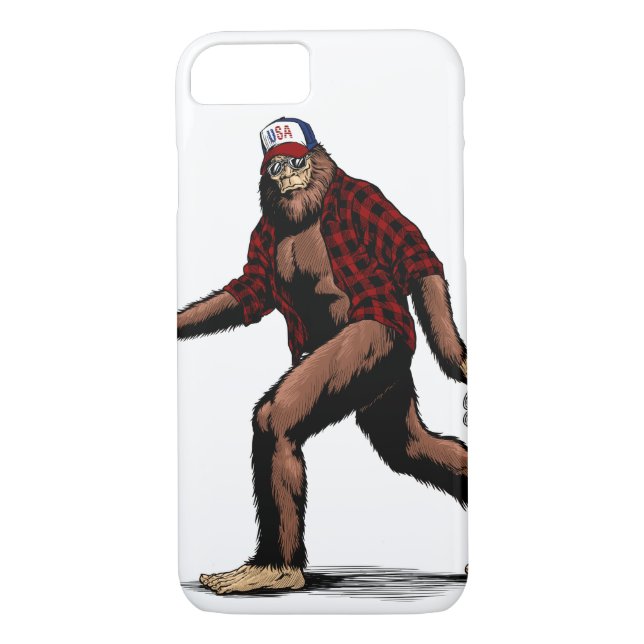USA Sasquatch Case-Mate iPhone Case (Back)