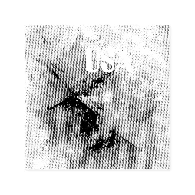 USA Self-Inking Rubber Stamp (Design)