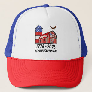 USA Semiquincentennial 250th Anniversary 1776–2026 Trucker Hat