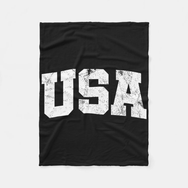 Usa Shirt United States Of America 4th Of July Tee Fleece Blanket (Front)