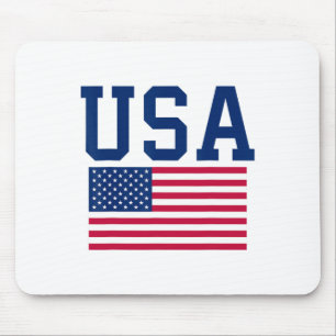Usa Shirt Women Men Kids American Flag Patriotic 4 Mouse Mat