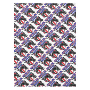 USA-Skier Tablecloth