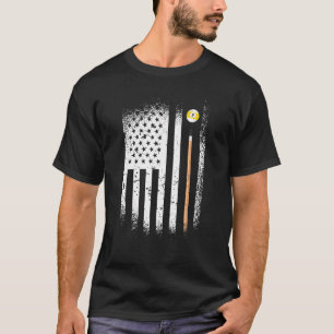 Usa Snooker 9 Balls 8 Balls Billiard Players T-Shirt