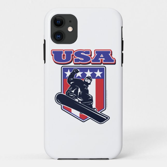 USA Snowboarders Case-Mate iPhone Case (Back)
