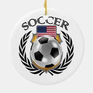 USA Soccer 2016 Fan Gear Ceramic Tree Decoration