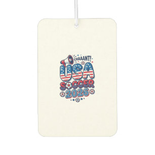 USA Soccer 2026 Soccer Bold Country Typography Tra Car Air Freshener