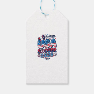 USA Soccer 2026 Soccer Bold Country Typography Tra Gift Tags