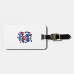 USA Soccer 2026 Soccer Bold Country Typography Tra Luggage Tag
