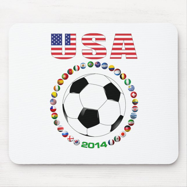 USA Soccer 4017 Mouse Mat (Front)