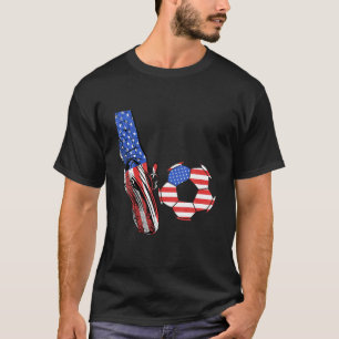 USA Soccer Ball Soccer USA American T-Shirt