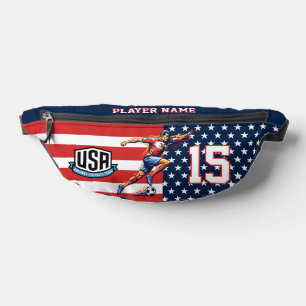 USA Soccer Eagle Athlete Patriotic National Team Bum Bags