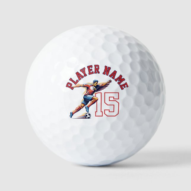 USA Soccer Eagle Athlete Patriotic National Team  Golf Balls (Front)