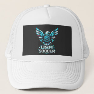 USA Soccer Eagle Neon Trucker Hat