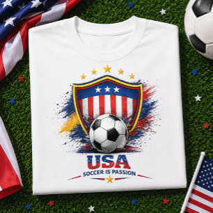 USA Soccer Fan American Football Apparel Gift T-Shirt