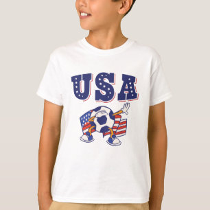 USA Soccer Fan Jersey Shirt American Flag