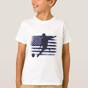 USA Soccer Fan Jersey Shirt American Flag