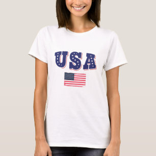USA Soccer Fan Jersey Shirt American Flag